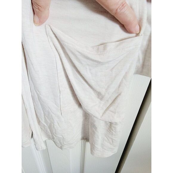 Torrid 2 Super Soft Tan Open Front Drape Cardigan Top Long‎ Sleeve Lace Accents - Picture 4 of 8